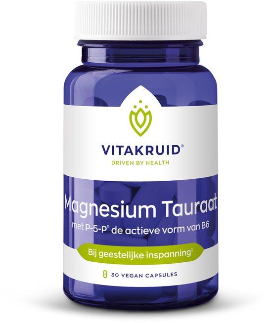 Vitakruid Magnesium Tauraat met P-5-P - 30 vegancapsules