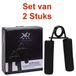 Merkloos / Sans marque PRO Deluxe 2-Delige Handgrips Fitness Trainer - Zwart