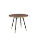 Housecraft Living Denise Table à manger ronde 91 cm Bois Brun/ Or