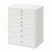 JOYFURNOS Organisateur de bijoux avec tiroirs, Boîte de rangement à 8 niveaux, Grande capacité, Idée cadeau moderne, pour chambre, Blanc