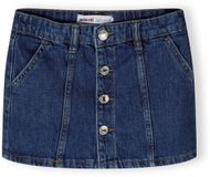 Minoti Jeansrok Meisjes Denim Donkerblauw Knoopsluiting Maat 158