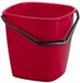 DURABLE Seau à franges rectangulaire rouge de 9,5 litres avec poignée