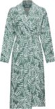 Pastunette - Badjas - Nordic Leaf - Badstof - Groen - Maat L