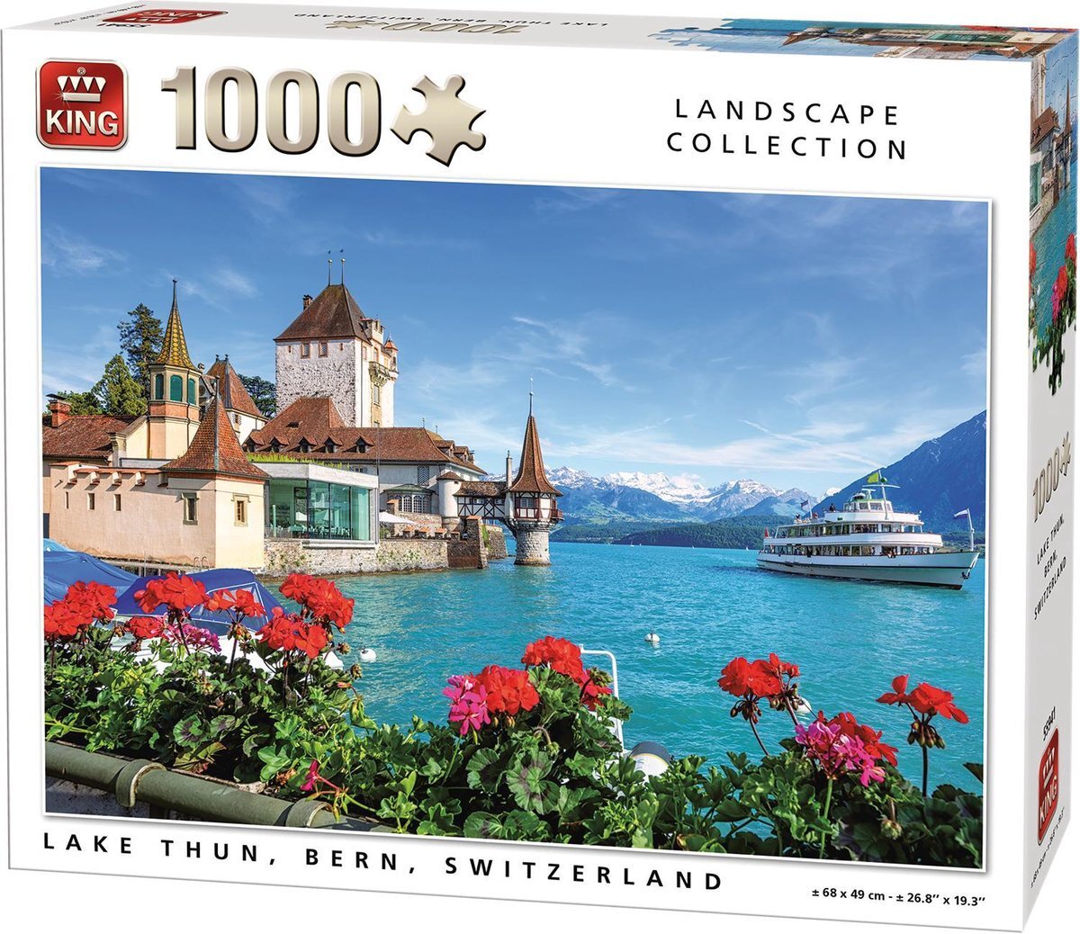 King Puzzel 1000 Stukjes Tunnersee Zwitserland - - Legpuzzel (68 x 49 cm)