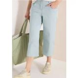 cecil 7/8 High Waist broek met uitlopende pijpen in Loose Fit