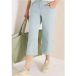 cecil 7/8 High Waist broek met uitlopende pijpen in Loose Fit