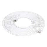Amazon Basics Ethernet-patchkabel, RJ45 Cat7, 10 Gb/s overdrachtsnelheid, hoge snelheid, 600 MHz, dubbel beschermd, 15 meter, set van 1, wit