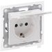 LEGRAND, SEANO 765124 Geaard stopcontact met verhoogde aanraakbeveiliging en klapdeksel IP44, steekklemmen, 16 A, 250 V, kleur: ultrawit