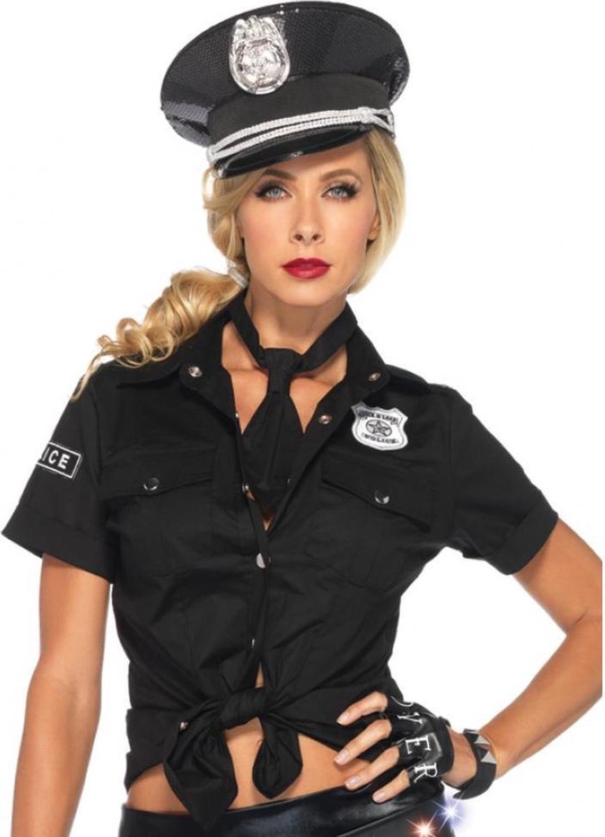 Vegaoo "Politie agente hemd voor dames - Verkleedkleding - Medium"