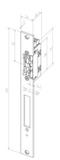 Effeff 118.63 ProFix® 2 Elektrische inbouw deuropener type 118 | spanningsloos vergrendeld | met diode | met schootsignalering | 10-24V=~ | (11-13V