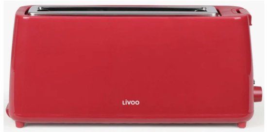 Broodrooster, Livoo DOD168RC Broodrooster Rood