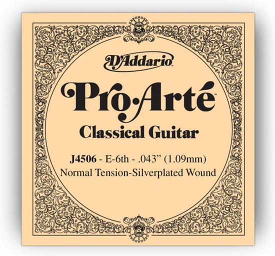 D'ADDARIO J4506 snaar voor klassieke gitaar normal tension E6