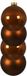 Decoris Boules de Noël - 4 pièces - Marron cannelle - 10 cm - Verre