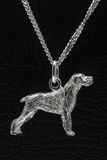 MOOYE ® - Collectie Zilveren Cesky fousek ketting hanger - groot