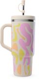 Qwetch Travel Cup Geïsoleerd - Waves Zand