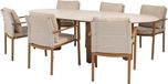 4 Seasons Outdoor Estate Safina dining tuinset 240x105xH75 cm 7 delig keramiek amber