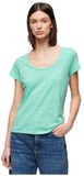 Superdry Studios T-shirt met ronde hals voor dames - Fluro Mint