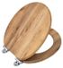 StarTech Houtnerf Toiletzitting - WC-zitting - Automatische zitting (met zachte sluiting) - Hout - Gesloten voorkant - Draagvermogen tot 190 kg