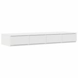 vidaXL Bedlades Wit 120 x 36,5 x 16,5 cm Bewerkt Hout