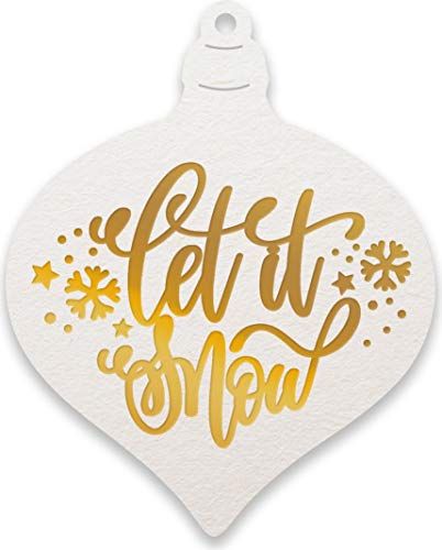 Couture Creations Gesneden Foil Emboss Sterft - Laat het Sneeuw - 2.9"X2.3" - One Size