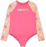 Roxy Check Tw Junior Shorty à manches longues et fermeture éclair dans le dos rose 5 ans fille