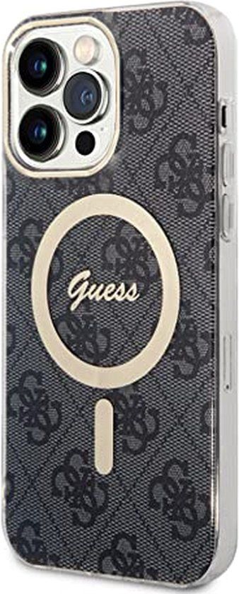 Guess 4G Back Case for Apple iPhone 14 Pro Max - Black
