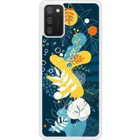 Samsung Galaxy A02S Sea flowers verstevigd hoesje met sublimatie bedrukking