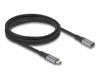 DeLOCK 81202 USB4 Gen 2x2 2m 40Gbps 240W USB-C Kabel Zwart/Grijs