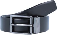 JOOP! Leren Riem Adjustable Coll. Belt 3,5 CM W105 Black-D`Brown Zwart Donkerbruin