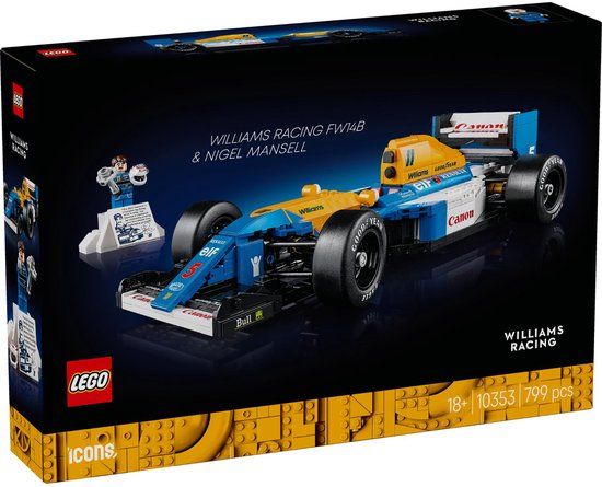 LEGO Icons Williams Racing FW14B & Nigel Mansell F1 Car - 10353