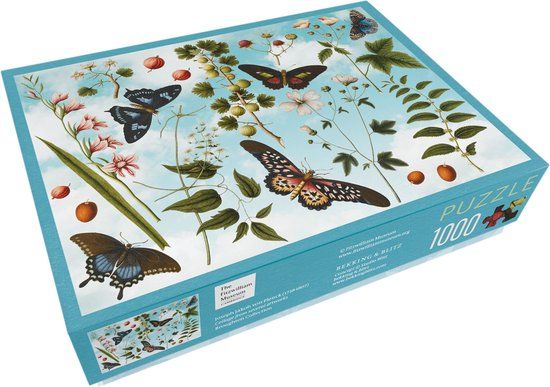 Bekking & Blitz - Puzzel - 1.000 stukjes - Vlinders en Bloemen - Collage - Botanisch - Joseph Jacob von Plenck - The Fitzwilliam Museum Cambridge - Multicolor