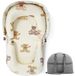 Lit de bébé - Lit de bébé portable et réglable pour nouveau-nés - Coussin/banc de couchage pour bébé - Coton respirant - Amovible - Avec sac de rangement