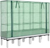 vidaXL Plantenbak verhoogd met kashoes 160x40x140 cm rattanlook