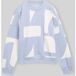 TOM TAILOR DENIM Sweatshirt duifblauw / wit