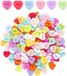 100 Bol 100 stuks liefdesknopen, naaiknopen met dubbele gaten, babyknopen voor vesten, knopen voor kledingaccessoires, knopen in verschillende kleuren voor naaien en doe-het-zelfdecoratie (12,5 mm)