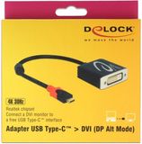 DeLOCK 62728 - Kabel - 0,2 m - Zwart