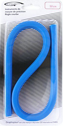 Graphoplex Curvenliniaal - Flexibel - Blauw - 50 cm
