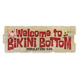 Nickelodeon SpongeBob SquarePants Welkom bij Bikini Bottom Houten Muur Decor