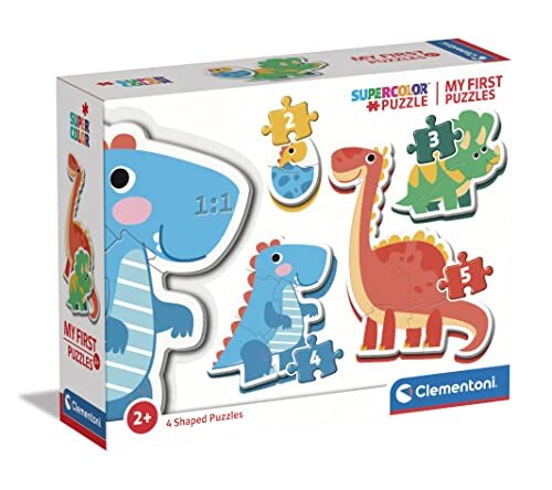 Clementoni - My First Puzzles Dinosaurs, Kinderpuzzels, 2-3 jaar, 20834