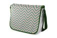 Bonamaison Digitaal bedrukte Messenger schooltas met kaki riem voor studenten, crossbody tas, koerierstas, schoudertas voor kinderen, meisjes, jongens, maat: 29x36 cm