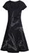 Desigual Jurk Dames Zwart Katoen Ronde Hals Halve Mouw Kuithoogte S