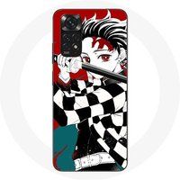 Maniacase Etui voor Xiaomi Redmi Note 11S 4G Tanjiro Demon Slayer Kimetsu no Yaiba Anime