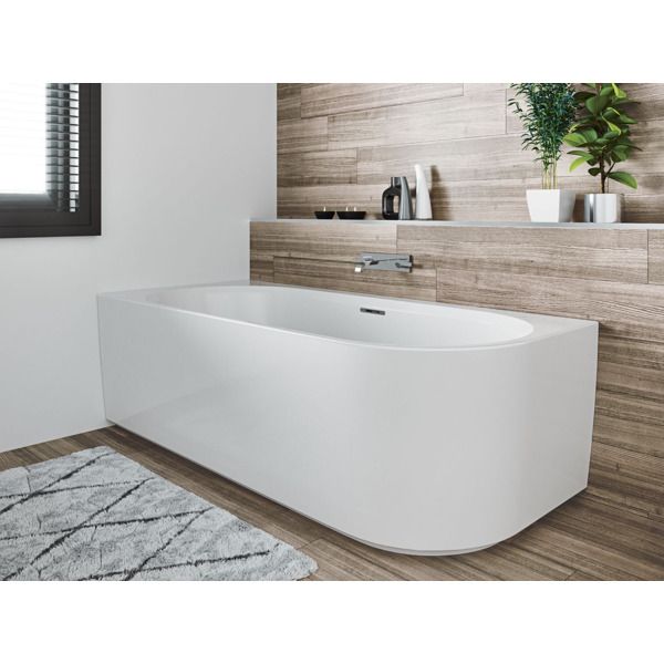 RIHO Desire Hoekbad Acryl Rechts 184x84cm Mat Wit BD05105