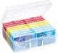 Boîte de rangement 10x15cm 4R - Mallette photo - Porte-photo en plastique - Boîte photo colorée - Organiseur de graines de stockage - Boîte de rangement artisanale - Cartes photos - Autocollant d'étiquette