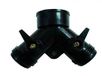 S&M 721700 Y H schroefdraad uitgang M 3/4" zwart