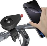 Just in Case Telefoonhouder voor de fiets - Smartphone houder voor fiets en motor - Telefoonhouder fiets - GSM Houder - Anti-schok - Wielrennen - Quad Lock Compatibel - Easy Click - Cazy