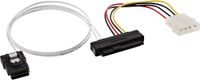 InLine SAS verbindingskabel, SFF-8087/SFF-8482+power, enkele SAS HDD, 0,75m