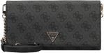 GUESS Schoudertas Noelle II Xbody Flap Organizer Coal Logo Donkergrijs