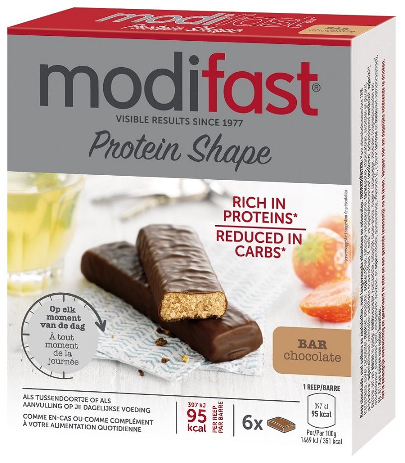 Modifast Protein Shape Reep Chocolade 162gr