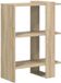 vidaXL Boekenplank - 2-laags - 52 x 25 x 71,5 cm - Bewerkt hout - Sonoma Eik